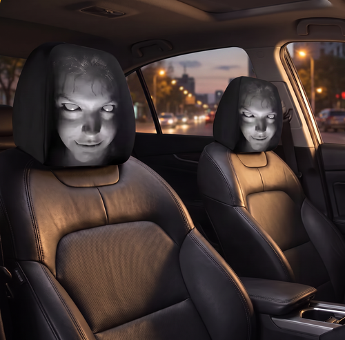 BooSeat™ - Creepy Headrest Cover
